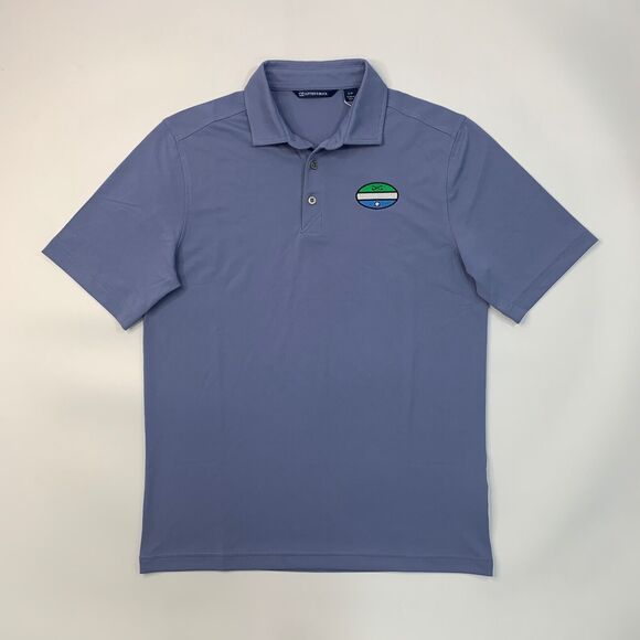 Cutter & Buck Polo Shirt Mens S Small Hyacinth Eco Golf Short Sleeve Stretch - Picture 2 of 11